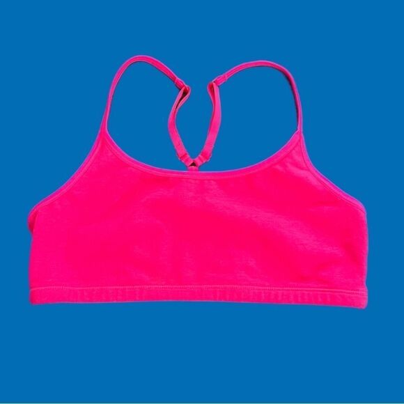 Victoria’s Secret Pink YOGA Unlined Lounge Racerback bralette bra Pink Small - Picture 6 of 7